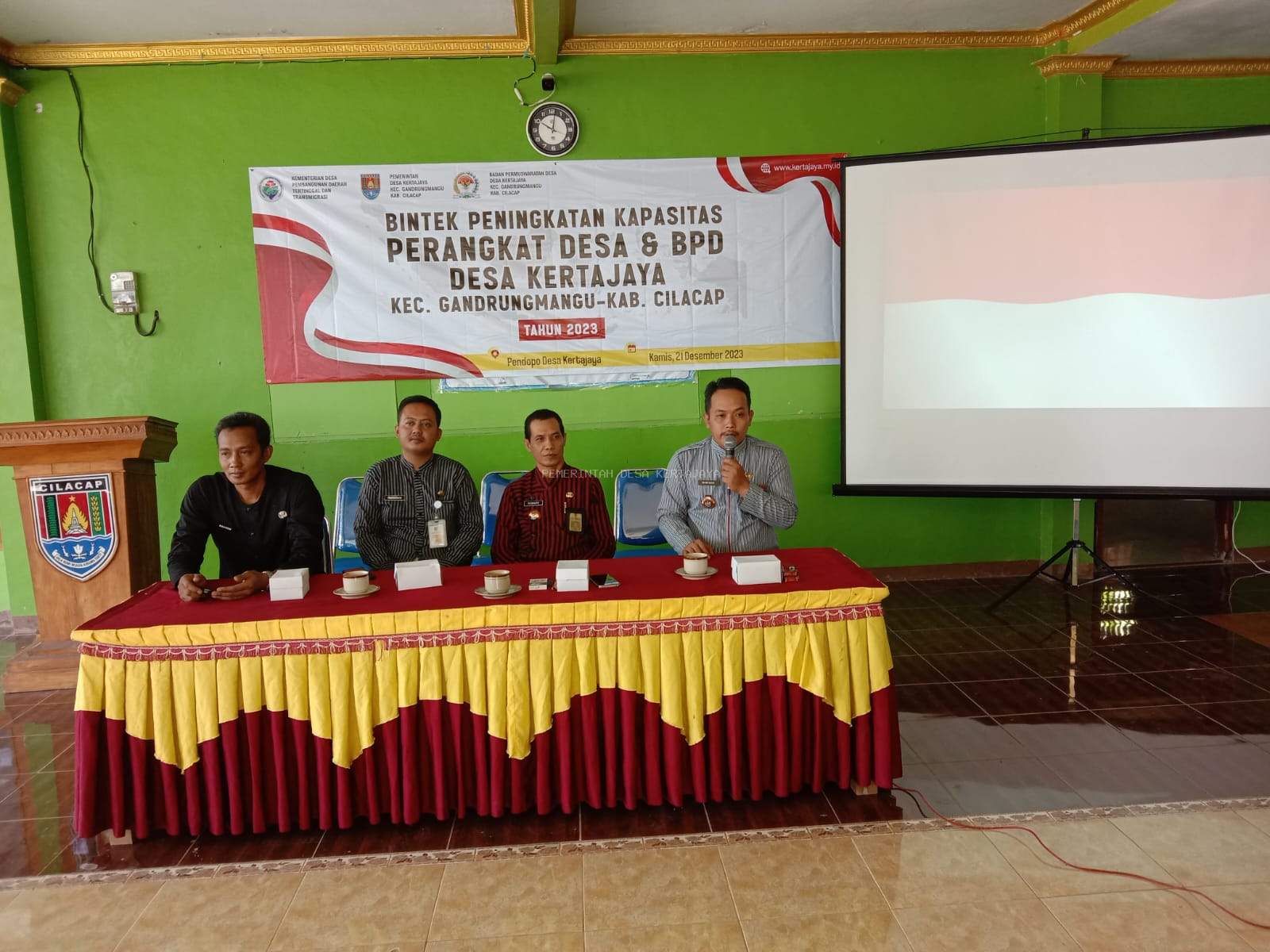 PENINGKATAN KAPASITAS PERANGKAT DESA BERSAMA BPD DESA KERTAJAYA TAHUN 2023