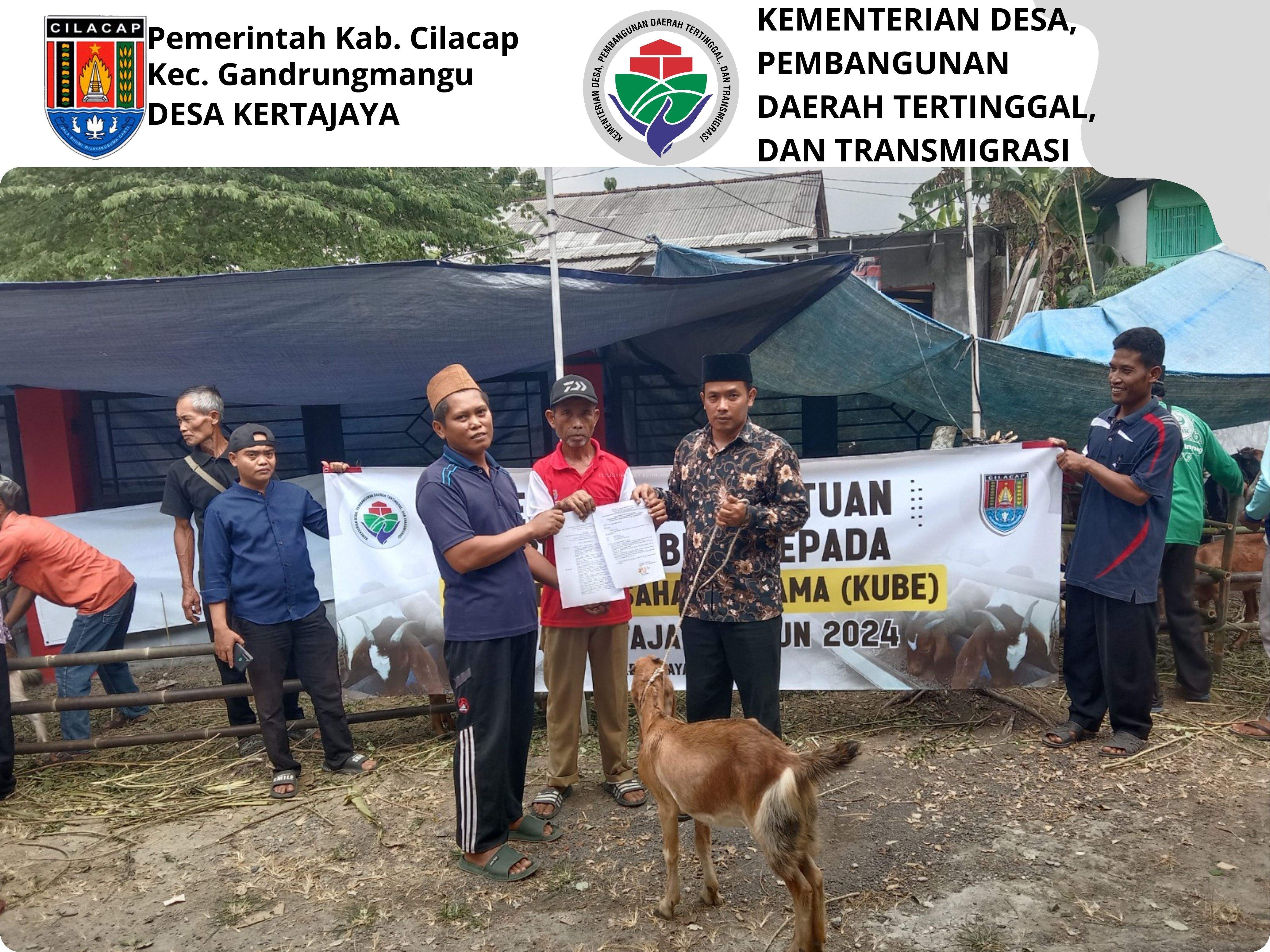 PENYALURAN BANTUAN BIBIT KAMBING TERNAK